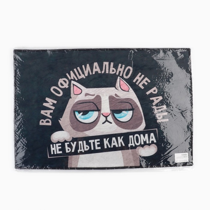 Коврик придверный "Кот", 40 х 60 см