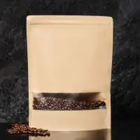 Пакет Zip - lock Крафт с прямоугольным окном,30&times;40&times;4 см