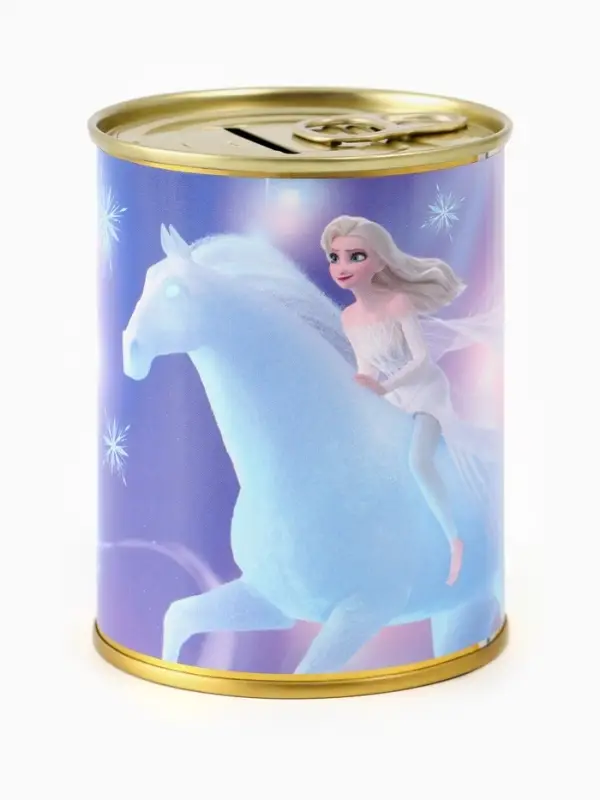 Копилка металлическая, 9.5 см&times;7.5 см&times;7.5 см &laquo;Зимняя принцесса&raquo;