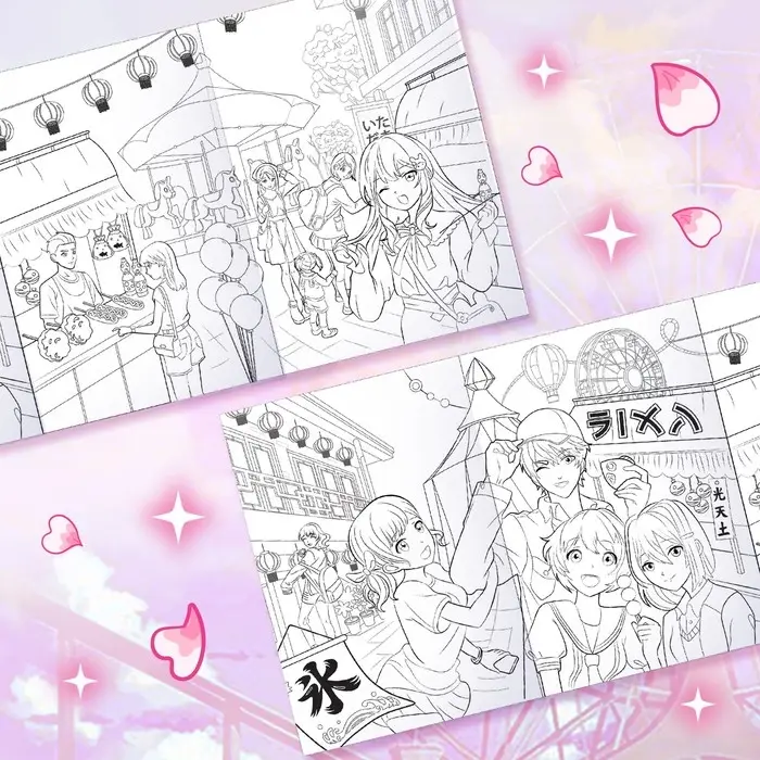 Длинная раскраска &laquo;Супер лето&raquo;, Аниме