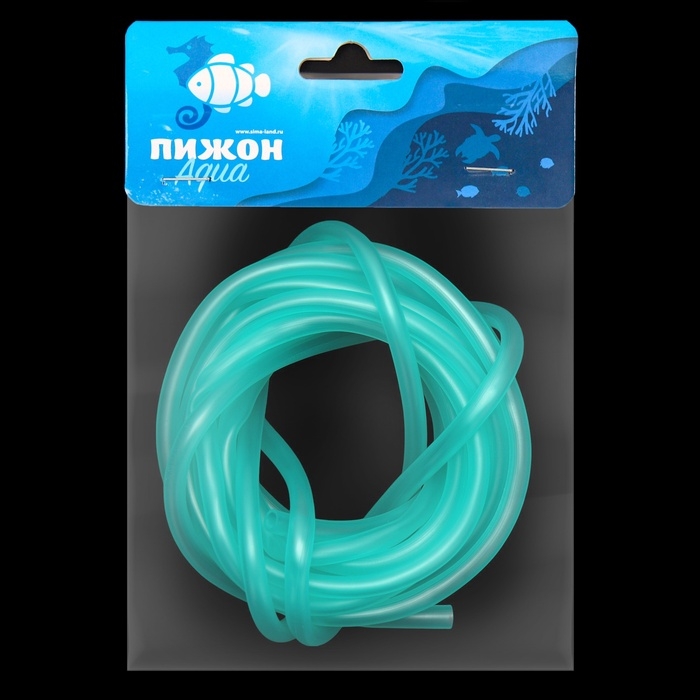 Трубка-шланг для компрессора силиконовая, &Oslash; 4 мм, 2 м, зелёная