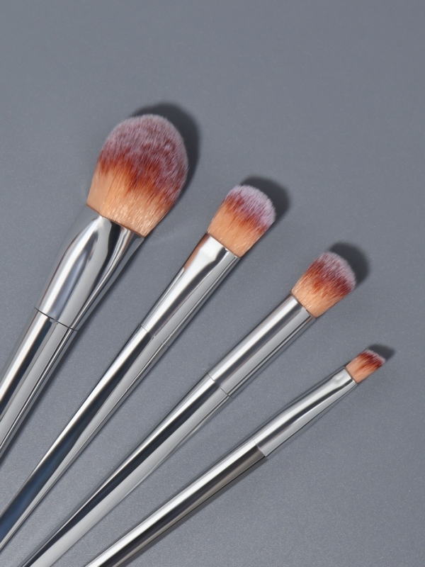 Набор кистей для макияжа, 7 предметов, 20(&plusmn;1) см, серебристый