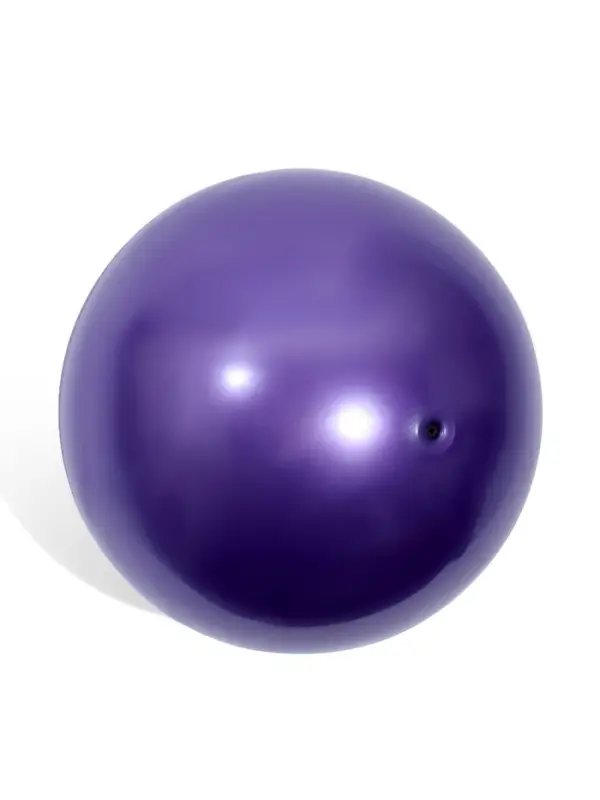 Мяч для художественной гимнастики Металлик, диаметр 19см, цвет фиолетовый