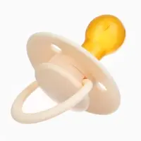 Набор классических пустышек, 2 шт., латекс, айвори/зелёный, в контейнере, от 6 мес., M&B