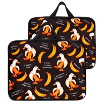 Папка с ручками текстильная А4, 360&times;245&times;70 мм, Calligrata TOP &laquo;Бананогусь&raquo;