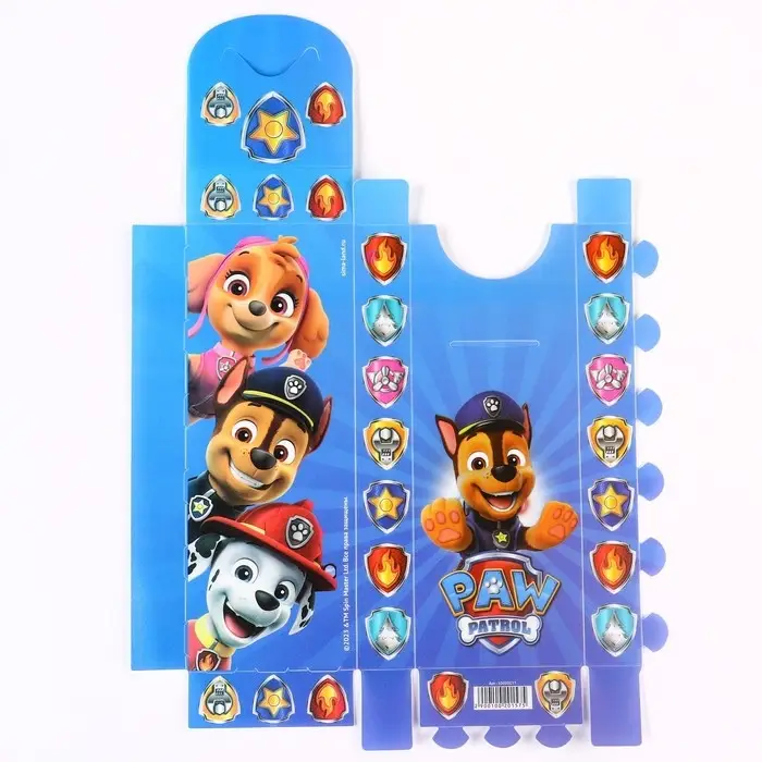 Пенал-футляр пластиковый, 75&times;195&times;25 мм, сборный, &laquo;Щенячий патруль&raquo;