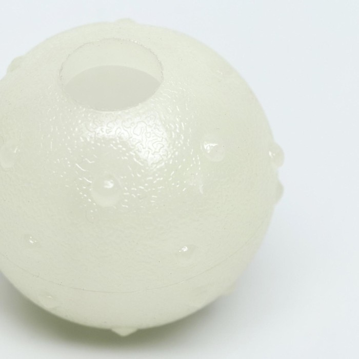 Игрушка для собак, светящаяся в темноте, "Шар с пупырками", 5,5 см