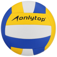 Волейбольный мяч ONLYTOP &laquo;Россия&raquo;, машинная сшивка, 18 панелей, р. 5, PVC