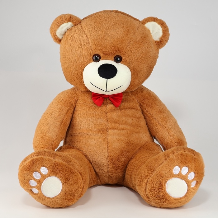 Мягкая игрушка &laquo;Медведь&raquo;, с красным бантиком, 70 см, цвет коричневый