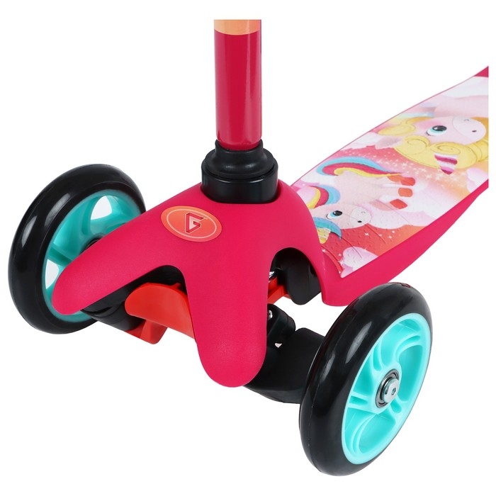 Самокат GRAFFITI «Единорожки», колёса PU 110/75 мм, ABEC 7, цвет розовый Самокат GRAFFITI «Единорожки», колёса PU 110/75 мм, ABEC 7, цвет розовый