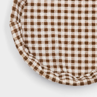 Корзинка для подачи Доляна &laquo;Домашний уют&raquo;, d=25,5 см, цвет коричневый