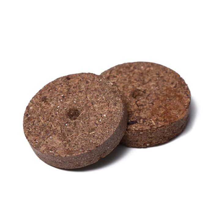 Набор для рассады: торфяная таблетка d = 4.1 см, 24 шт., кассета на 24 ячейки по 40 мл, поддон 35,5 &times; 22,5 см, зелёный, пластик, Экоторф