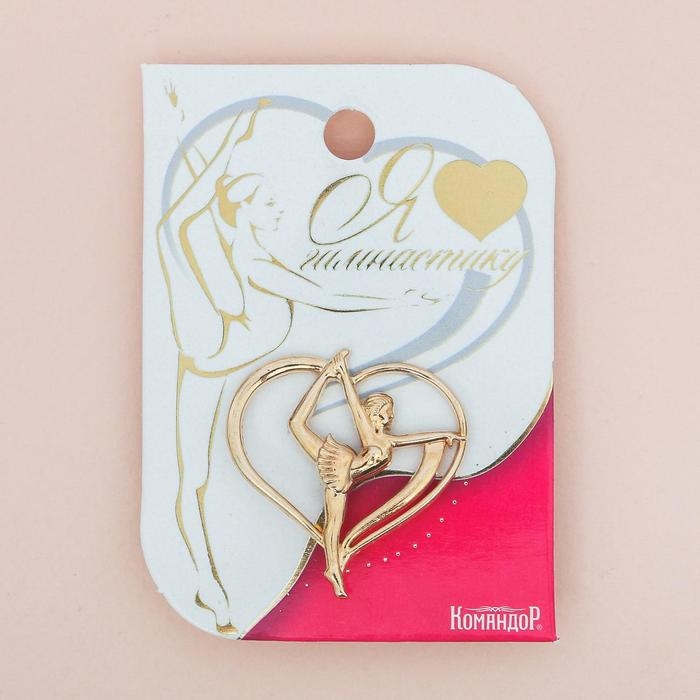 Значок спортивный для гимнастки &laquo;Гимнастика&raquo;, 2,9 х 3 см