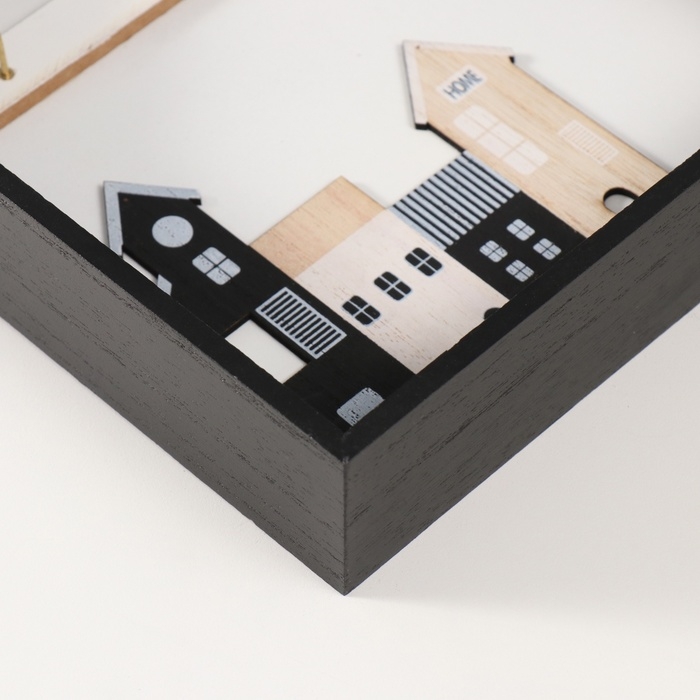 Крючки декоративные дерево "Домики в домике" 5х20х28 см