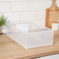 Контейнер для хранения без крышки ROLLY, 11,5 л, 24,2&times;45&times;12,9 см, прозрачный