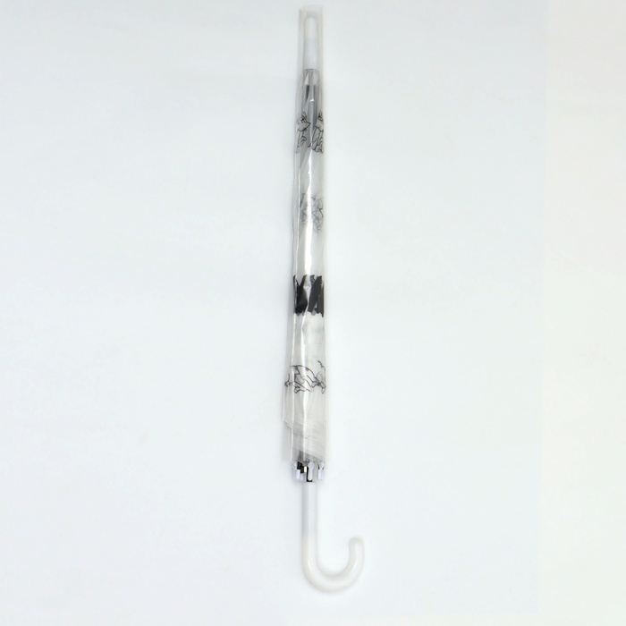 Зонт - трость полуавтоматический, &laquo;Funny kitten&raquo;, 8 спиц, R = 47/55 см, D = 110 см, цвет МИКС