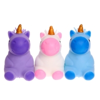 Антистресс сквиш мялка &laquo;Единорожка&raquo;, с пастой, цвета МИКС, в шоубоксе