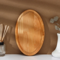 Доска разделочная Adelica &laquo;Овальная&raquo;, 28&times;18&times;1,8 см, пропитана минеральным маслом, берёза