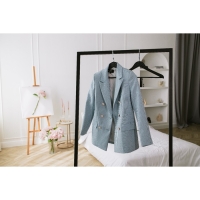 Плечики - вешалки для одежды LaDо́m Eliot, 44&times;24 см, 3 шт, цвет чёрный