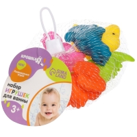 Набор резиновых игрушек для ванны &laquo;Купание с динозаврами&raquo;, 6 шт, виды МИКС, Крошка Я