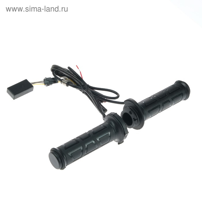 Ручки руля с подогревом, с регулятором, 12В, посадка 22 мм, черный, набор 2 шт