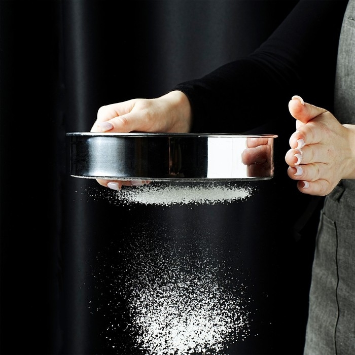 Сито для просеивания Доляна &laquo;Металлик&raquo;, d=19 см, цвет серебристый