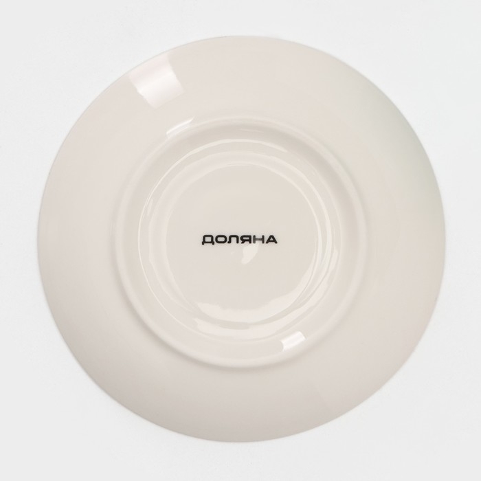 Сервиз фарфоровый чайный Доляна &laquo;Млечный путь&raquo;, 15 предметов: 6 чашек 220 мл, 6 блюдец d=13,5 см, молочник 300 мл, сахарница 350 мл, чайник 1000 мл, цвет бирюзовый