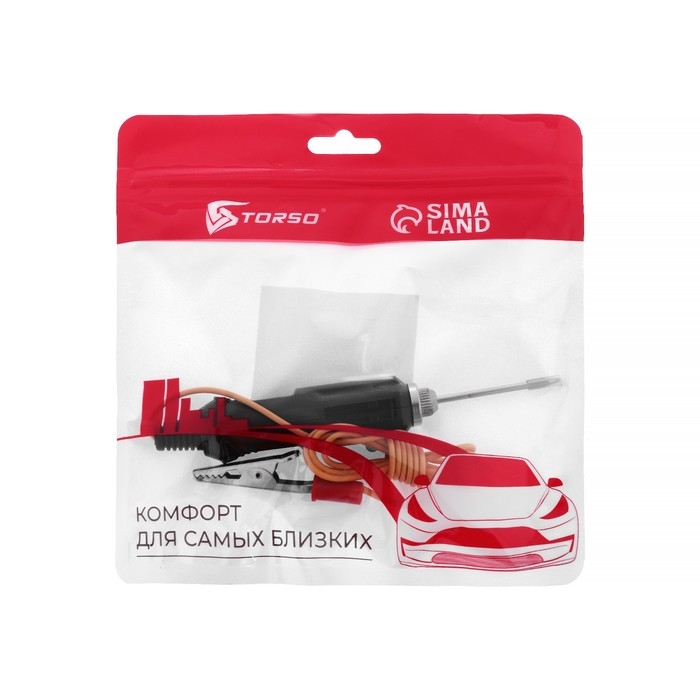 Индикатор напряжения - автотестер, звуковой TORSO, 6 - 24 В, провод 85 см