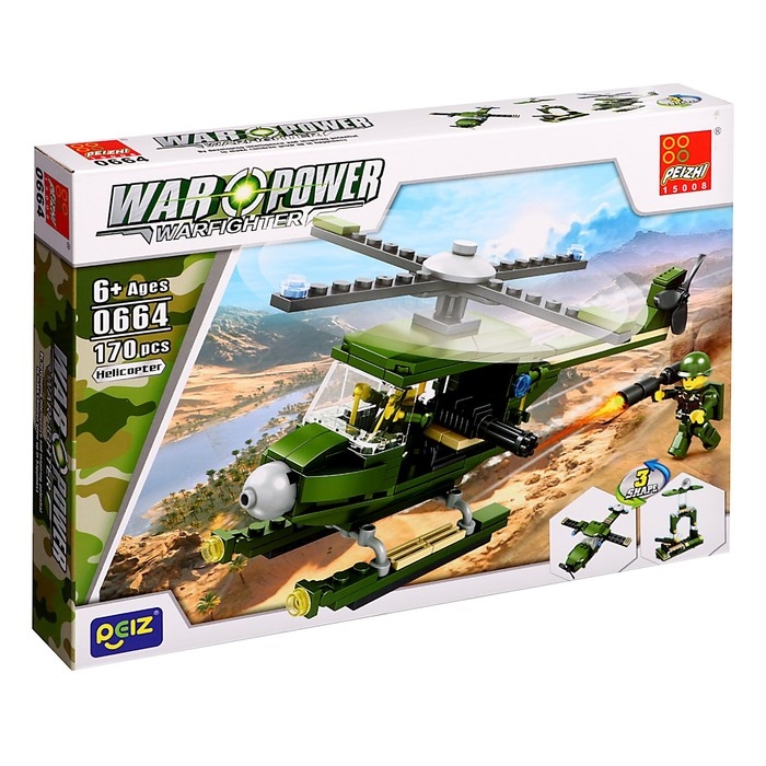 Конструктор 4 в 1 Военные &laquo;Современная техника&raquo;, 4 вида МИКС