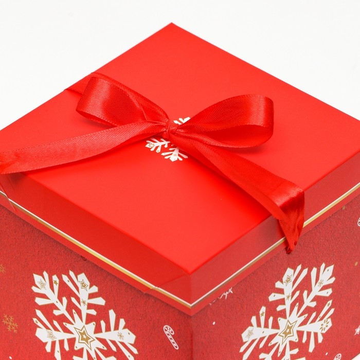 Новый год. Коробка Самосборная &laquo;Снежинка&raquo; 15 х 15 х 15 см