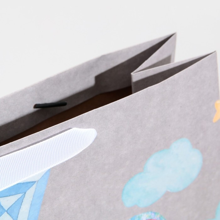 Пакет подарочный крафтовый вертикальный, упаковка, &laquo;Малышам&raquo;, L 31 х 40 х 11,5 см