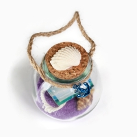 Сувенир в бутылке "Ракушки" 7*7*6см, микс