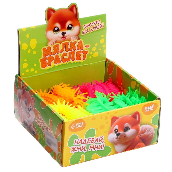 Игрушка-антистресс &laquo;Мялка- браслет&raquo; МИКС