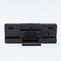 Часы электронные настольные будильник с термометром, 17.5 х 6.8 см, красная индикация