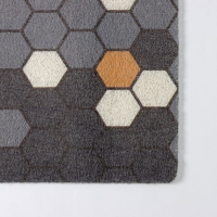 Коврик придверный грязезащитный Доляна &laquo;Гамма&raquo;, вырезной, 50&times;80 см, цвет серый