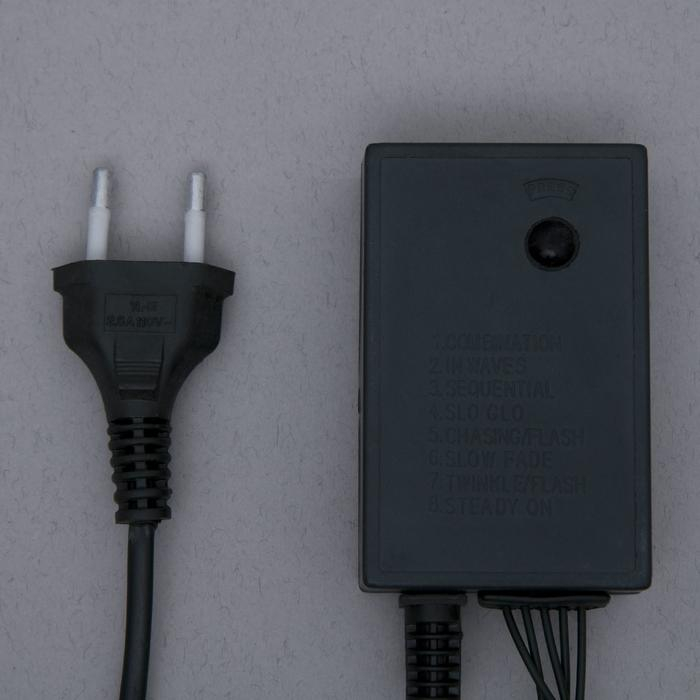 Гирлянда &laquo;Водопад&raquo; 2 &times; 1.5 м, IP44, тёмная нить, 400 LED, свечение бело-синее, 8 режимов, 220 В