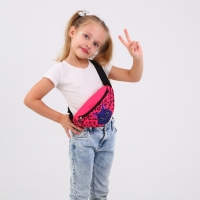 Сумка детская для девочки поясная &laquo;Котик&raquo; 20 см х 10 см х 6 см