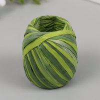 Тесьма декоративная бумага "Рафия меланж" намотка 20 м МИКС