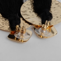 Серьги ассорти &laquo;Кисти&raquo; хинди, цвет чёрный в золоте, L кисти 6,5 см