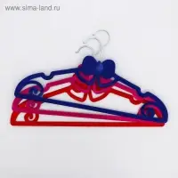 Плечики для одежды &laquo;Бант&raquo;, размер 44-46, флокированное покрытие, цвет МИКС