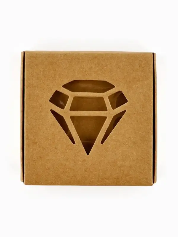 Коробка под бижутерию с окном &laquo;Алмаз&raquo;, 7.5 х 7.5 х 3 см