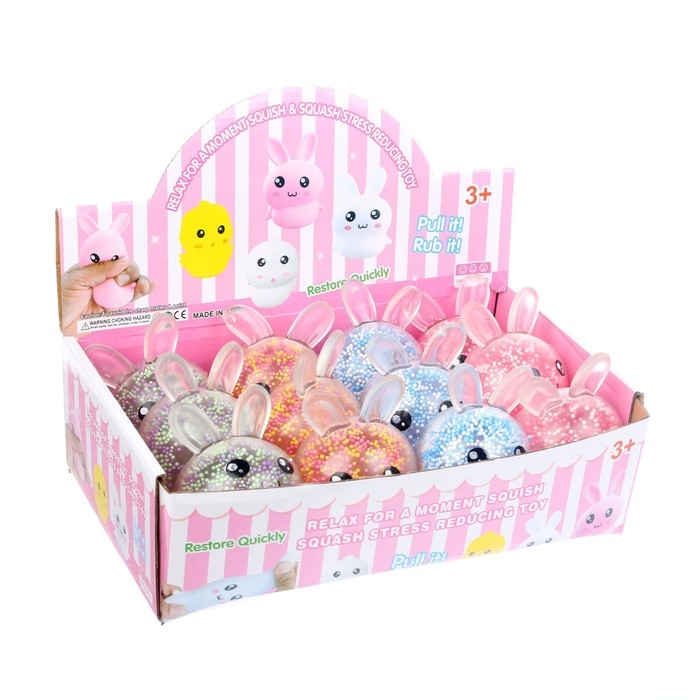 Мялка &laquo;Зайка&raquo; световой, цвета МИКС