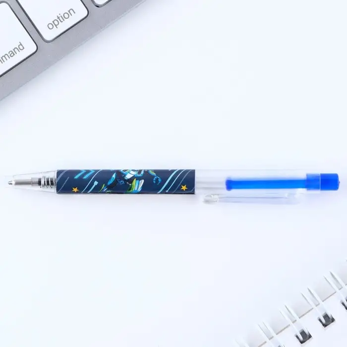 Ручка шариковая, синяя паста мини автоматическая &laquo;Робот&raquo;