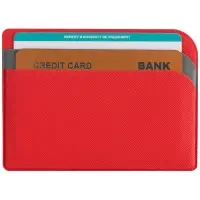 Чехол для карточек Dual, красный