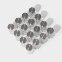 Набор стеклянных баночек для специй на подставке Magistro &laquo;Модерн&raquo;, 16 шт