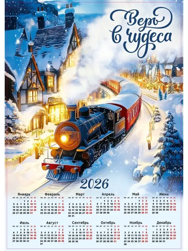 Календарь 2026 &laquo;Верь в чудеса&raquo;, А2