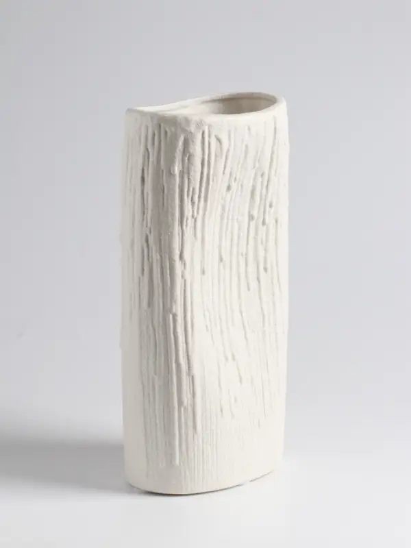 Ваза &laquo;Кристилис&raquo;, 24.5&times;12 см, керамика, белая