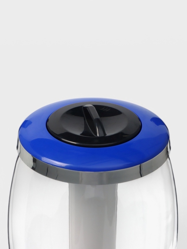 Башня пивная Monlin, 3 л, ёмкость для льда, подсветка, пластик, синий