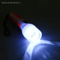 Фонарик брелок для ключей на кольце на подвеске &laquo;Яркая вставка&raquo;, 9.8&times;3&times;3 см, МИКС