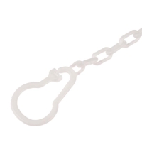 Держатель для соски - пустышки &laquo;Я люблю папу&raquo;, на цепочке цвет белый